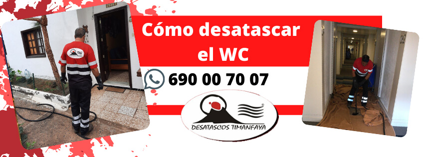 cómo desatascar el WC