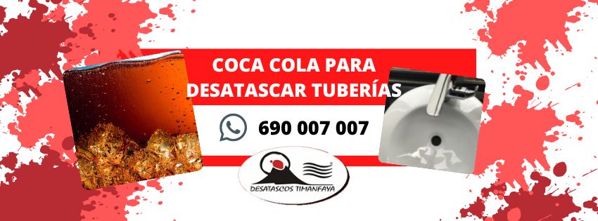 desatascar tuberías con coca cola es buena idea