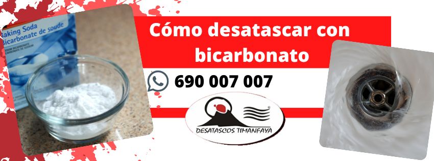 imagen destacada para el post de desatascar con bicarbonato