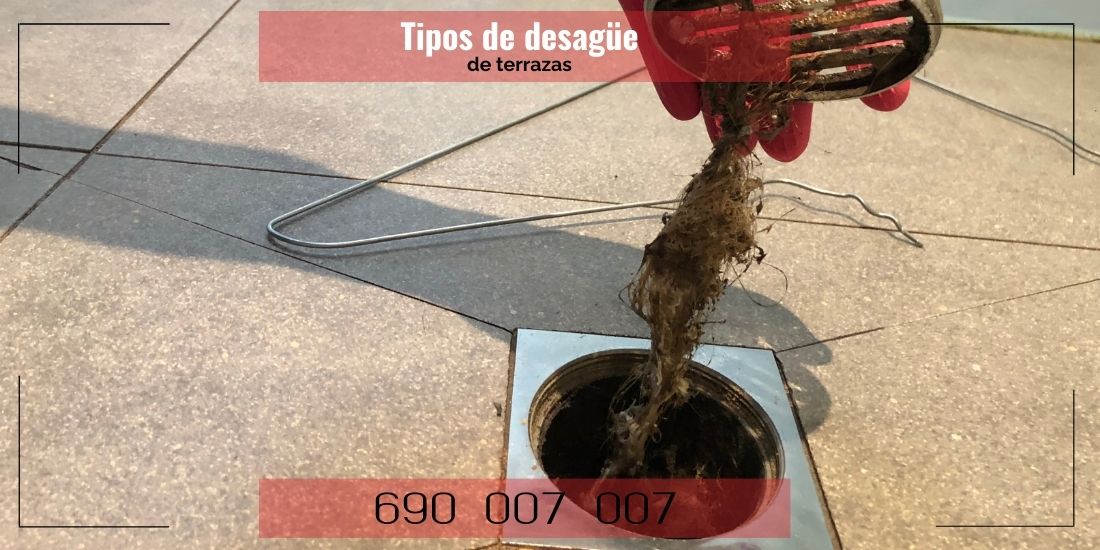 Tipos de desagüe para la terraza