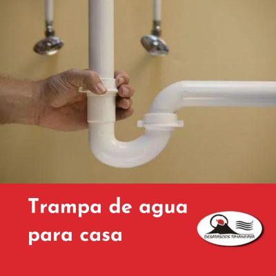 imagen de una trampa de agua para evitar malos olores de tuberías